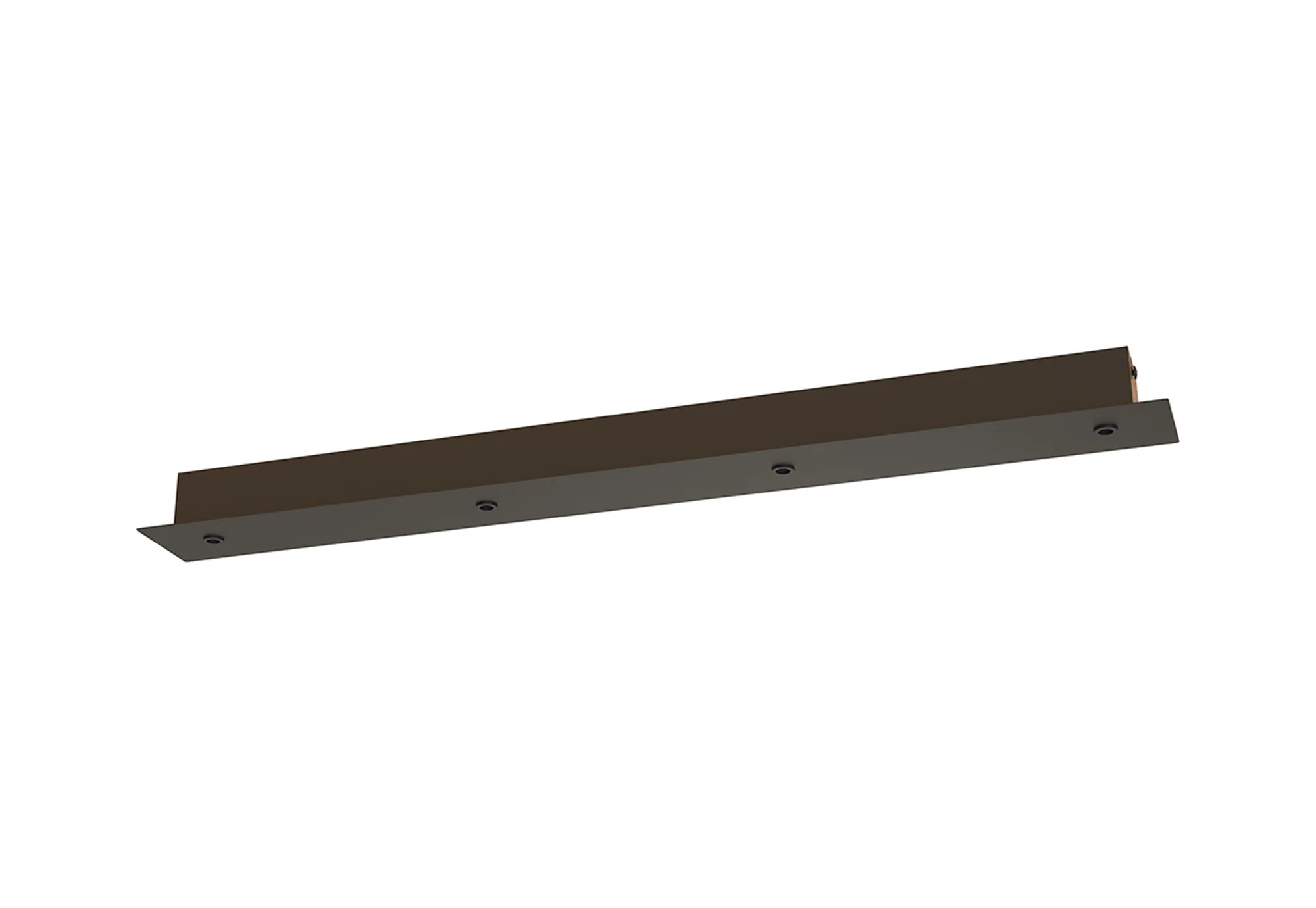 M9381  Modular 80 x 8cm Linear 4 DC Plug Canopy/Ceiling Rose Kit (FRAME ONLY) (Excluding Driver), Black